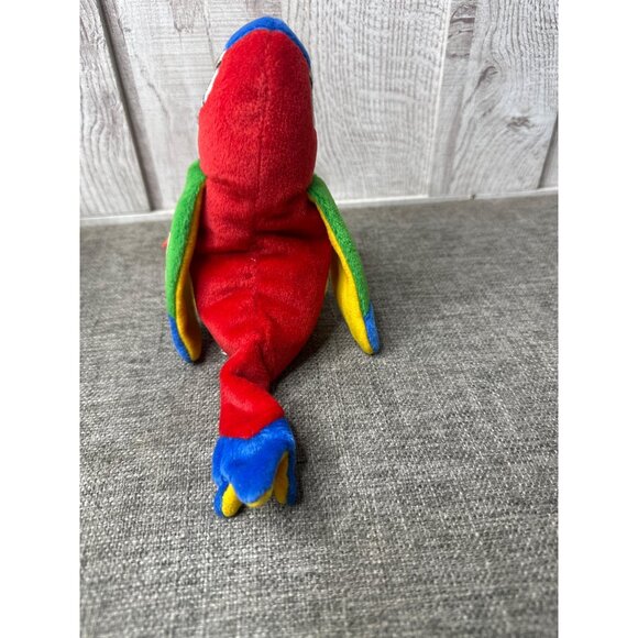 Ty Beanie Baby Jabber Parrot Plush Toy 1997 Multicolor - Picture 4 of 8
